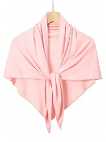 1 pièce Bandeau triangulaire antidérapant pour femme, coiffe hijab de couleur unie confortable, bandeau de sport respirant pour porter quotidien avec abaya, accessoires de voile