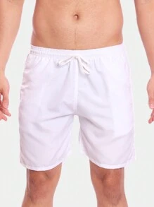 Men's Tactel Basic Shorts Beach Gym Running And Training - White - View 2