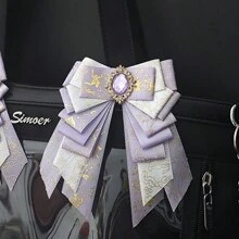 Accessori di supporto fai-da-te per fiocchi meravigliosi - accessori per badge e borse - supporto per badge versatile e originale - accessori decorativi per fiocchi stile Lolita - fermaglio per bordi - di ritorno a scuola