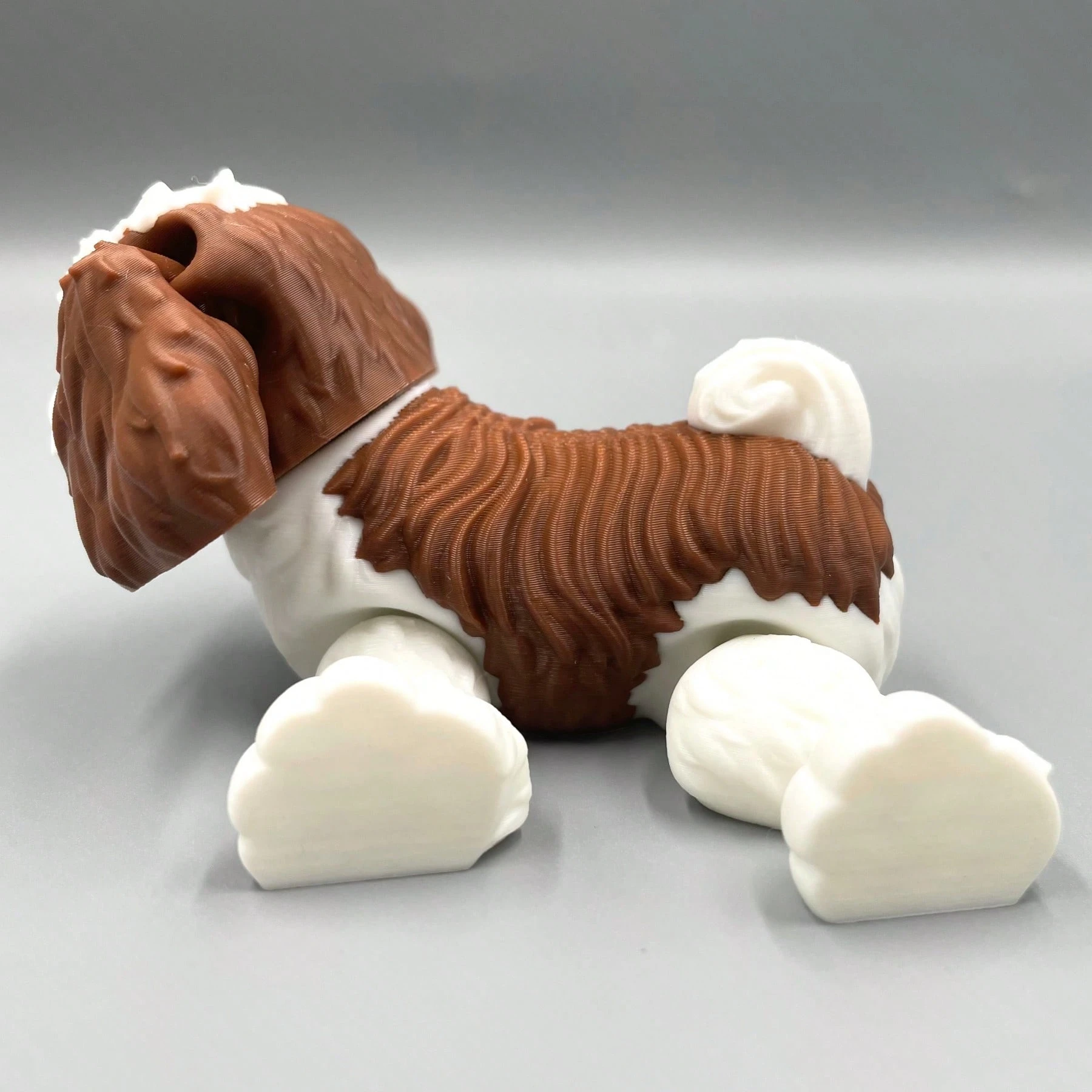 NAO Figura Shih-Tzu con Lazo. Perro Shih-tzu de Porcelana