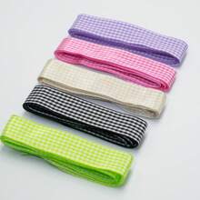 1 Cặp Dây Giày Kẻ Sọc Rộng 2,5cm, Dây Giày Nhiều Màu Sắc Phong Cách Đại Học Đa Năng Thường Ngày - Dây giày kẻ sọc 2,5 cm-đen - Xem 7