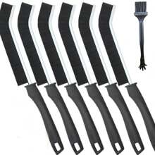 6Pcs Multifunctional Recess Crevice Cleaning Brush- Household Groove Gap Cleaning Brush Tool - Black - View 2