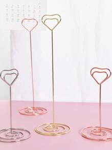 Set de 10 piezas de soportes de tarjetas de escritorio, soportes de visualización, soportes de tarjetas y fotos para la configuración de la mesa, soportes de números de escritorio, soportes de notas de alambre, soportes de números de mesa, soportes de tarjetas de visita, para bodas, aniversarios, fiestas de cumpleaños, centros de mesa, soportes de tarjetas de mesa para fiestas de cumpleaños