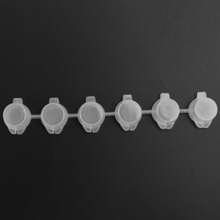 240Pieces Empty Paint Pot, 40 Strips Acrylic Mini Container Storage With Lids For Arts And Crafts 3Ml - Multicolor - View 7