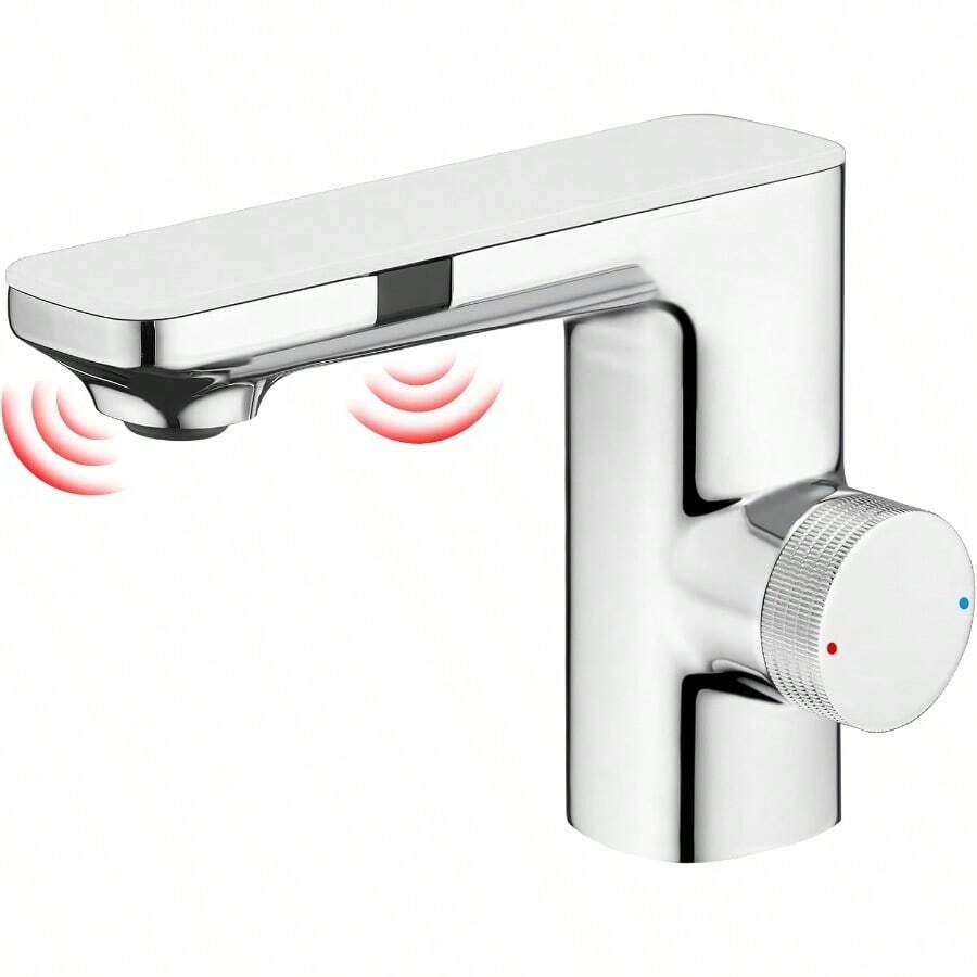 CREA  Sensor Basin Mixer Tap Touchless Tap For Batoom Automatic Basin Tap Faucet Batoom Sensor Come - Chrome(infraredSensor)1 - View 1