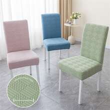 Chair Covers For Dining Chairs Solid Removable Washable Universal Stretch Chair Slipcovers - Green - View 4