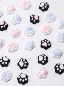 20pcs Mixed Color Cute Cat Scratching Nail Charms Nail Art Decorations Jewelry Crafts DIY Nail Accessories