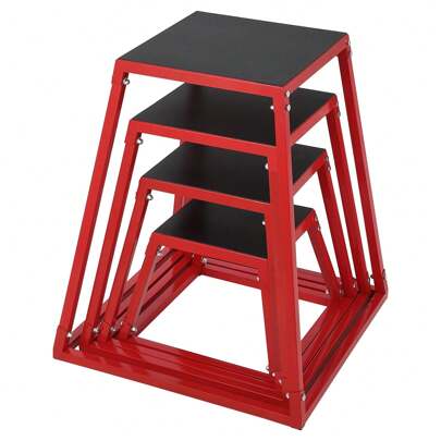 Ataucjin Jump Boxes,Heavy-Duty Steel Plyometric Jump Box For Home Gym,Step Up Box For Workout With Rubber Pad Plyo Jumping Box Platform Jump Trainers Conditioning Strength Training