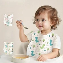20pcs Disposable Bib For Baby Food, Baby Drool Bib, Complementary Food Cover, Portable Waterproof Bib For Children, Independent Packaging - Multicolor - View 1