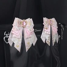 Accessori di supporto fai-da-te per fiocchi meravigliosi - accessori per badge e borse - supporto per badge versatile e originale - accessori decorativi per fiocchi stile Lolita - fermaglio per bordi - di ritorno a scuola