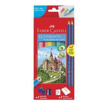 Faber-Castell Faber Castell Colored Pencils - 12 Colors Graphite Eraser Sharpener - View 1
