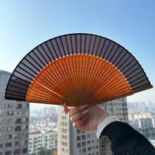 1 Stück faltbarer Fächer, chinesisch-japanischer Damengabe-Dekor, elegante Fächer, Qualitätsholz, für Zuhause, Tanzpartys, Hochzeit, 8 Farben