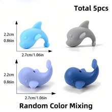 100 件什锦硅胶珠 DIY 工艺套件，带串珠笔和钥匙扣吊坠配件，男女通用手工礼物，5/30/50/100 件灵活数量（不限于图片所示款式，随机混合发货）