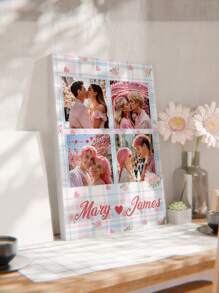 1pc Custom PhotoCanvas Print Canvas Poster,Personalized Art Gift,Canvas Prints With Your Photo On Custom Wall Art For Bedroom, Living Room, Wedding, Baby, Pet, Family, Love, Couple, Friend, Picture, Photo, Framed Wall Art,Christmas Gift,Best Friend,Family Gift,Birthday Gifts,Gift For Family/Friend/Girlfriend/Boyfriend,Valentine's Day Gift Graduation