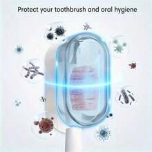 牙刷架，壁挂式浴室收纳架，用于电动牙刷杯，无需钻孔 - 彩色 - 查看 6