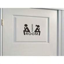 1 件个性化墙贴，思想识别，可移除防水乙烯基贴花，浴室卧室门背景装饰贴纸，家居装饰，3.82 * 3.82 英寸 - 彩色 - 查看 4