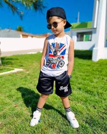 Boys' Sets Comfortable Summer England Tank Top