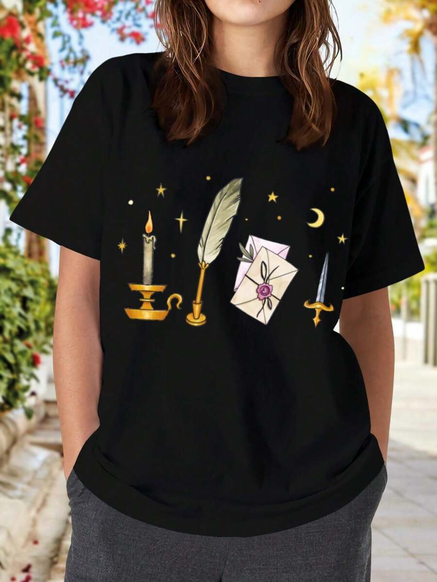 Dark Academia Letter Writing Aesthetic For Women's Women T-Women's Shirt