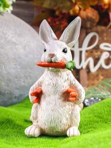 Easter Bunny Resin Sculpture, Realistic Animal Design, Bedroom Decor, Living Room Artwork, Garden Courtyard Figurine, Holiday Atmosphere Decoration Gifts Birthday Graduation