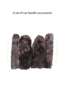 4pcs Handlebar Brake Covers, Universal For Electric Bike, Motorcycle, Bicycle, Plush Faux Fur Grip Sleeves, Anti-Slip, Warm For Autumn/Winter, Suitable For Tricycle - Multicolor - View 6