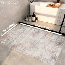Area Rug Washable Rug Door Mat Vintage Distressed Rug Doormat Indoor Entrance Traditional Thin Rug Floral Print Non Slip Carpet For Kitchen Bathroom Bedroom Living Room - White - View 5