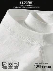 Vintage-Font ARCHIVE 99 Men's Cotton T-Shirt Retro Graphic Printed 100% Cotton Tee 220g Round Neck Short Sleeve - 白色 - 查看 7