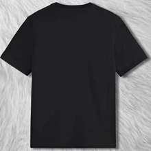 Stylish Black T Shirt With Layered DARK APPAEL CHELARTER Graphic In Pink