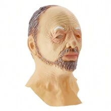Máscara divertida de Halloween, divertida y suave para abuelo, para adultos, para festivales, fiestas y sombreros. - 1 - Ver 3