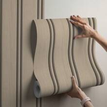 Paper and Wall Self-Adhesive Wallpaper For Bedroom Living Room Decorative Easy To Apply Slatted Wood Natural Rustic Effect - Ripped 07 - View 1