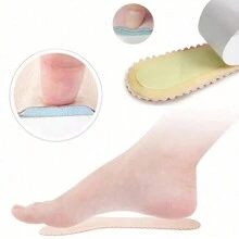 2 pièces Semelles intérieures auto-adhésives antidérapantes, coussinets respirants pour talons hauts - Kaki - Voir 5