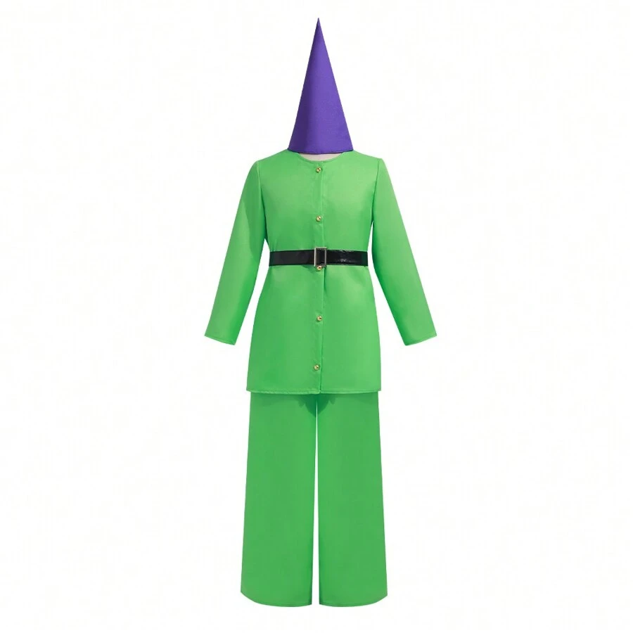 Trang phục xuyên biên giới mới năm 2025 Trang phục cosplay 7 chú lùn cho buổi biểu diễn trên sân khấu Halloween - màu xanh lá - Xem 1