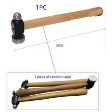 Ensemble De Baguiers En Métal 1 Pièce/6 Pièces Avec Marteaux À Bijoux, Maillet En Caoutchouc, Anneaux En Bois De Mesure Des Doigts, Barre De Pliage Danneau En Acier Inoxydable, Bâton De Mise En Forme Danneau, Jauge Danneau, Petit Marteau En Caoutchouc, Timbres En Acier Lettre/chiffre, Kit De Réparation De Bijoux (couleur Aléatoire)