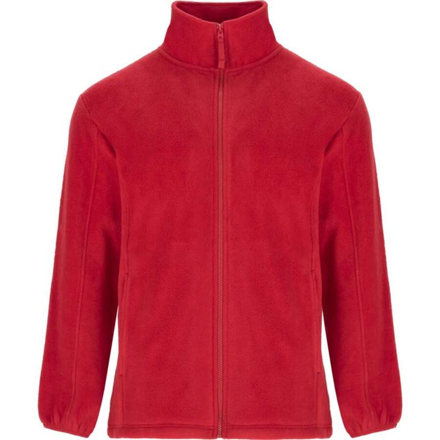 Roly Mens Artic Full Zip Fleece Jacket (Red) - 300gsm 100% Polyester - Red - View 1