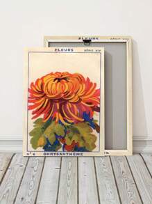 1pc Retro Chrysanthemum Poster, Decorative Arts, Retro Printing, Colorful Murals, Mural Printing, Decoration, Retro Poster, Retro Poster, Frameless - Nhiều màu - Xem 12