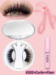 1 Pair Magnetic Eyelashes Soft Magnetic Lashes With Applicator, Lash Fixer, 3s Application 1s Removal Top Quality Hot Sell No Glue Needed Soft Magnets False Eyelashes Waterproof - Fluffy Lashes - View 12