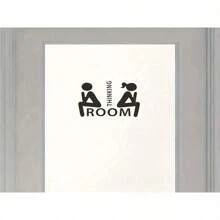 1 件个性化墙贴，思想识别，可移除防水乙烯基贴花，浴室卧室门背景装饰贴纸，家居装饰，3.82 * 3.82 英寸 - 彩色 - 查看 2