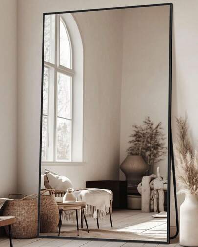 Antok Full Length Mirror, 78"X38" Floor Mirror, Floor Standing Mirror Freestanding Full Body Mirror With Stand For Bedroom, Hanging Mounted Mirror For Living Room Cloakroom Home Decor Back To School Room Decor School Supplies