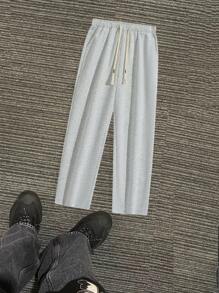 2 件套男士夏季休闲运动纯色圆领短袖 T 恤和运动裤，轻便运动裤，适合健身、跑步、健身房、训练、春夏 - 彩色 - 查看 5