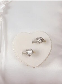 1PC White Ring Pillow, Western-Style Wedding Ring Bearer Pillow With Camellia Flower For Wedding Occasion White Ring Pad Bed Pillows For Beach Wedding Party