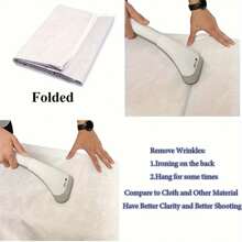 黑色抽象摄影背景布，装饰性人像摄影背景，拍照道具，人像摄影背景布，乙烯基材质 - A款 - 查看 8