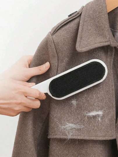 1pc Plastic High Quality Anti-Static Anti-Dust Cleaner Brush, Double-Sided Static Eliminator Lint Brush For Sweaters, Bedsheets