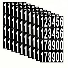 5/10 Sheets 3-Inch Large Size Numbered Stickers, Self-Adhesive Waterproof Number Stickers, Applicable To Mailbox Numbers, House Numbers And Mailbox Signage - Multicolor - View 1