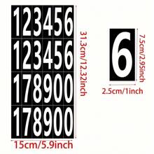 5/10 Sheets 3-Inch Large Size Numbered Stickers, Self-Adhesive Waterproof Number Stickers, Applicable To Mailbox Numbers, House Numbers And Mailbox Signage - Multicolor - View 2