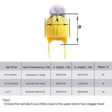 Toddler Kids Infant Winter Hat,Earflap Knit Warm Cap Fleece Lined Beanie For Baby Boys Girls