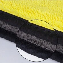 30x60cm Microfibre Car Cleaning Towels, Lint-Free, For Car Washing, Home Cleaning - Grey & Yellow - View 8