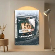The Truman Show Sci-Fi Comedy Movie Posters Canvas Poster, Ideal Gift For Bedroom, Decorative Wall Art, Wall Decoration, Fall Decoration, Room Decoration. Suitable For Gallery Room Dining Room Living Room Wall Decoration - 彩色 - 查看 3