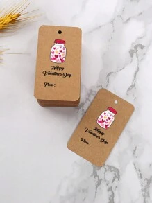 8/16/24 Stücke Valentinstag Anhänger Valentinstag Papieretikett mit Bindfaden, Valentinstag Thema Anhänger, Party Gastgeschenk Tüte Geschenkverpackungs-Zubehör