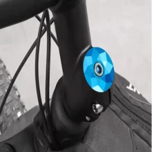 Bicycle Headset Top Cap With 3D Diamond Face Cover, Colorful Sunflower Design For Mountain Bike, Road Bike