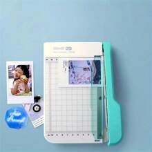 1 Stück Papierschneider, Mini Papier-Trimmer mit Gitternetz-Maßstab, geeignet für Bastelpapier, Fotos, Karten, Scrapbooks, Büro- und Heimgebrauch