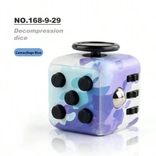 Multi-Color Cube/Dice Toy, Creative Stress Relief Toy For Teenagers And Adults, Fidget Desk Decor